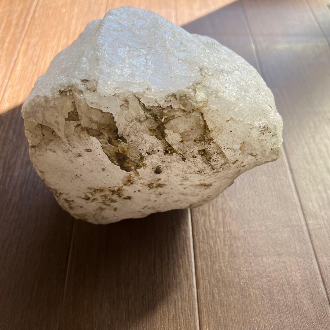 白 石 3.8kg 石英 原石 大きめ 置物 コレクション 天然石