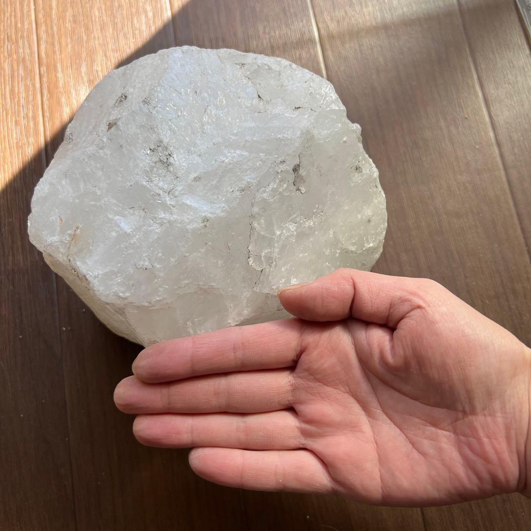 白 石 3.8kg 石英 原石 大きめ 置物 コレクション 天然石