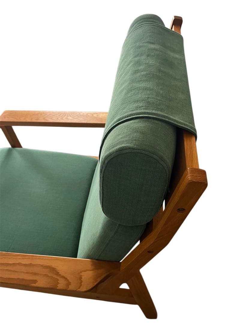 karf / カーフ　トリムプラス 1シート ハイバックソファ　グリーン色　美品