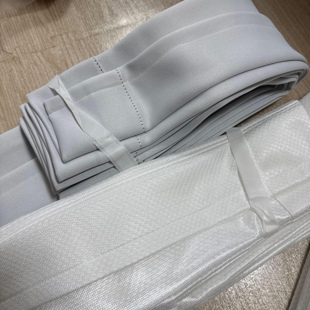 遮光・断熱カーテンセット ベージュ 100✖️125サイズ