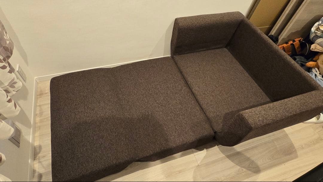 ブラウン ソファベッド