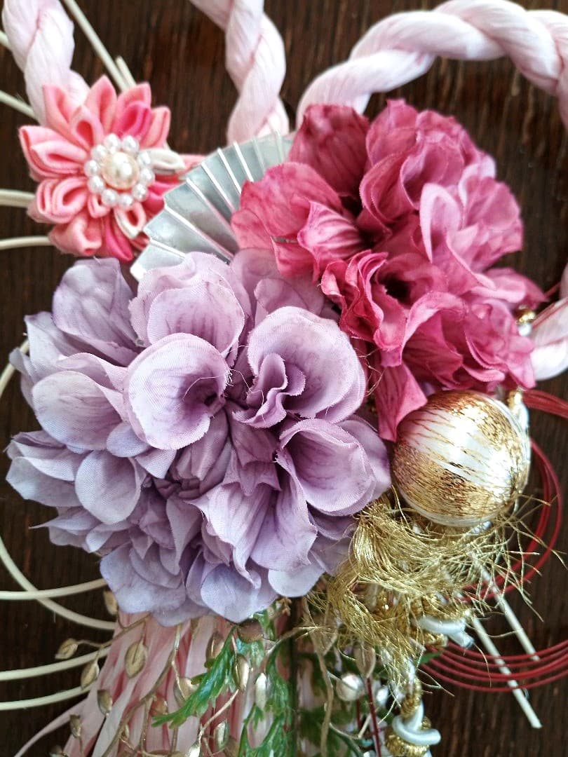 ハンドメイド　リースしめ縄お正月飾り