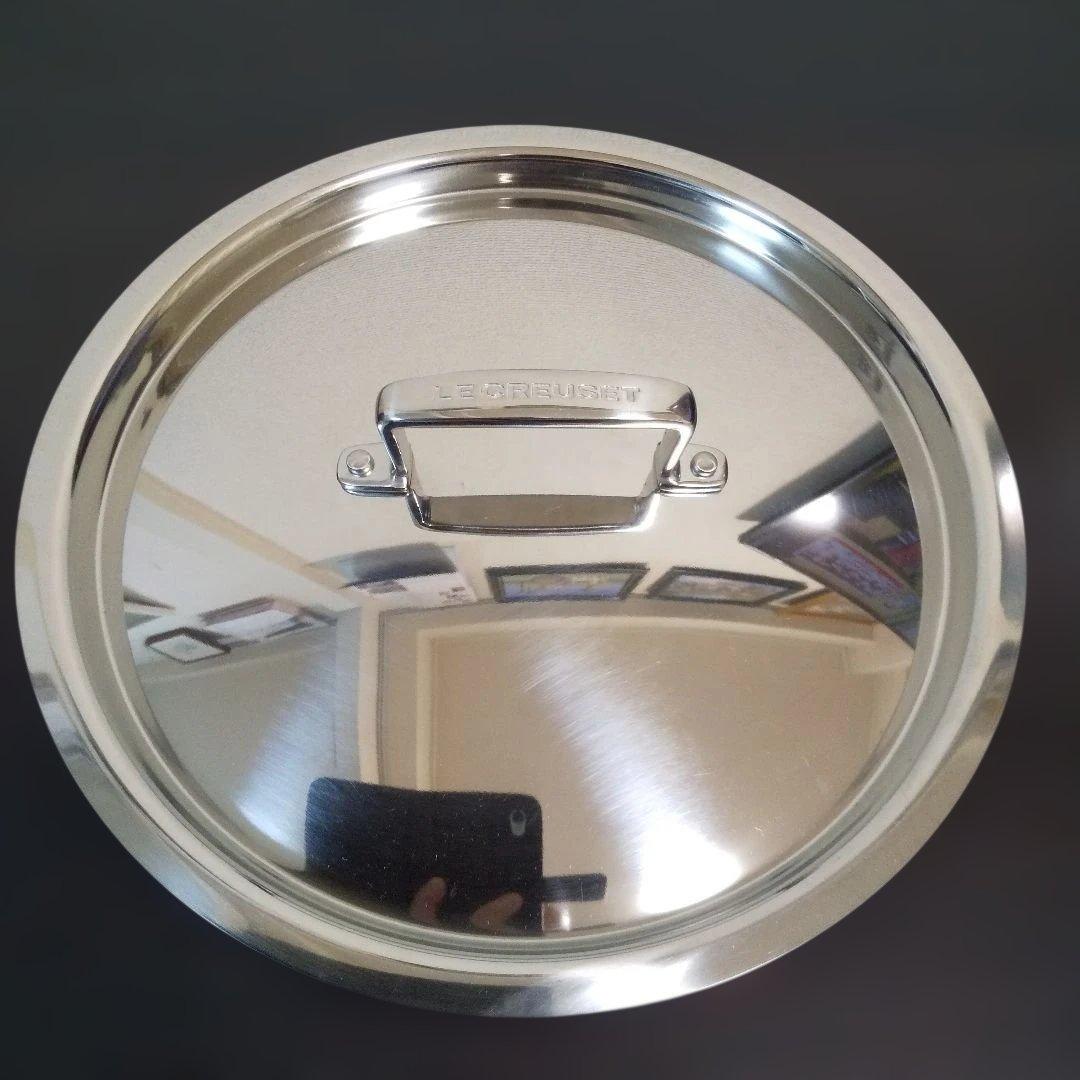 LE CREUSET ル・クルーゼ ステンレス蓋付き両手鍋 6L