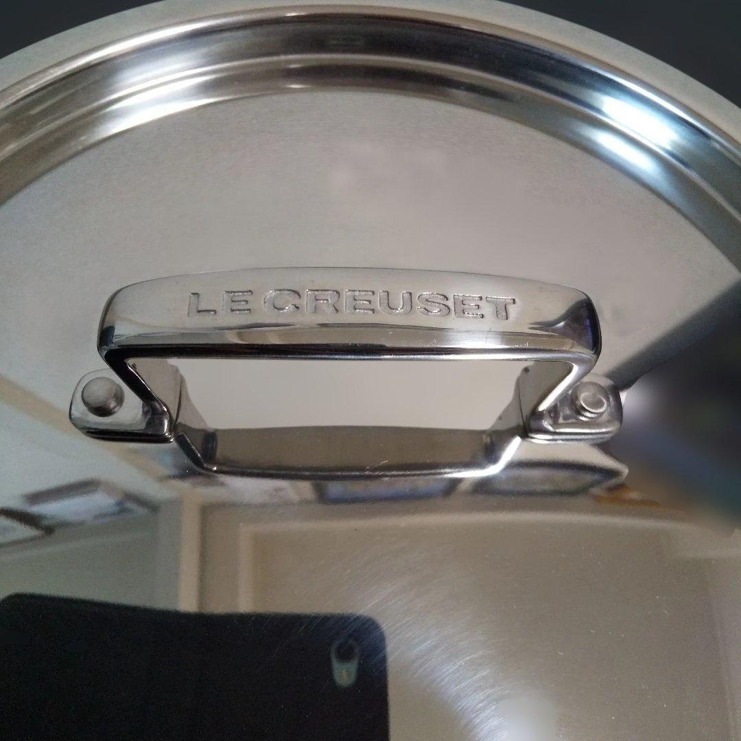 LE CREUSET ル・クルーゼ ステンレス蓋付き両手鍋 6L