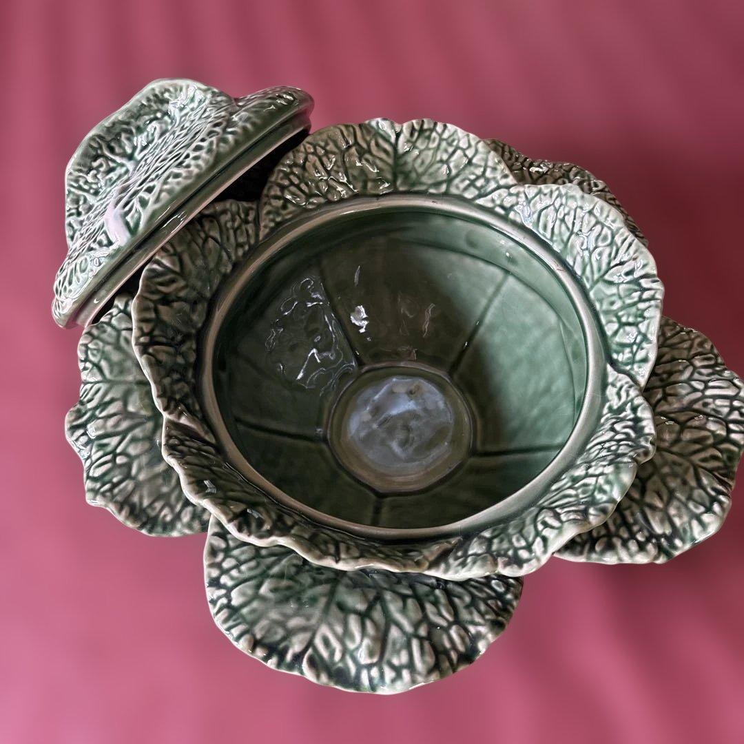 ボルダロピニェイロ　キャベツ型陶器ボウル チューリン