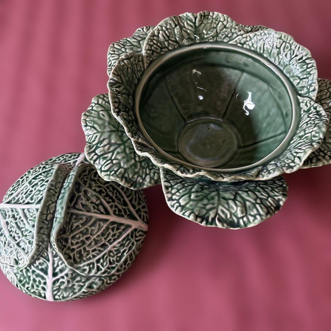 ボルダロピニェイロ　キャベツ型陶器ボウル チューリン