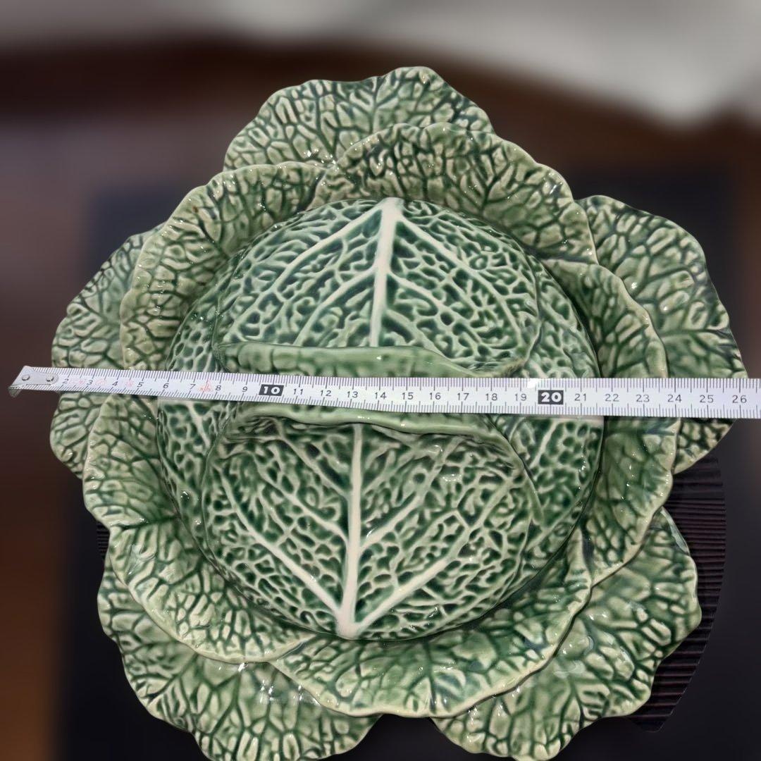 ボルダロピニェイロ　キャベツ型陶器ボウル チューリン