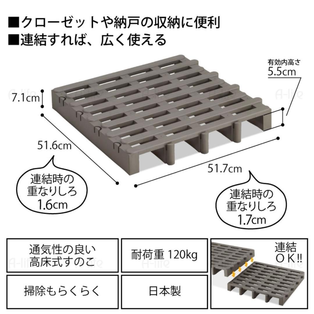 お値下中❗️未使用日本製すのこベッドダブル12個×2セット（24個） プラスチック