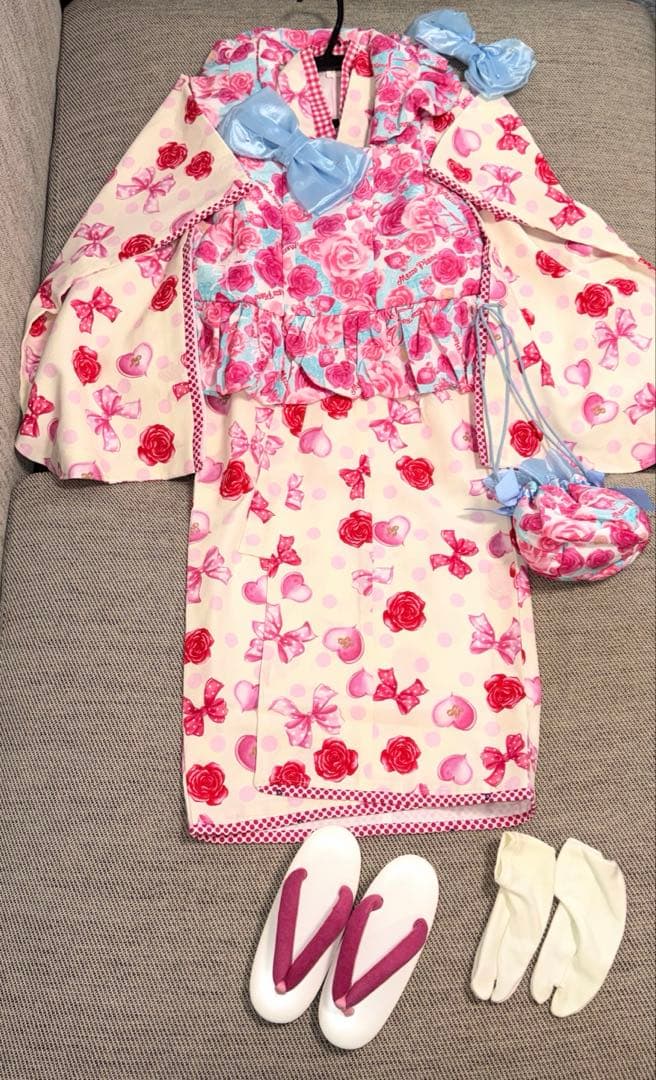 超美品♡Mezzo Piano メゾピアノ 被布セット♡７点セット　七五三 ３歳