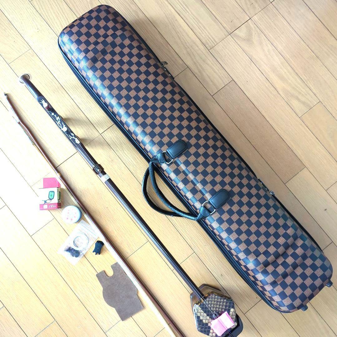 胡涵柔製作 未使用 最上級 明清老紅木 龍、鳳凰螺鈿 湾頭二胡2 - メルカリ