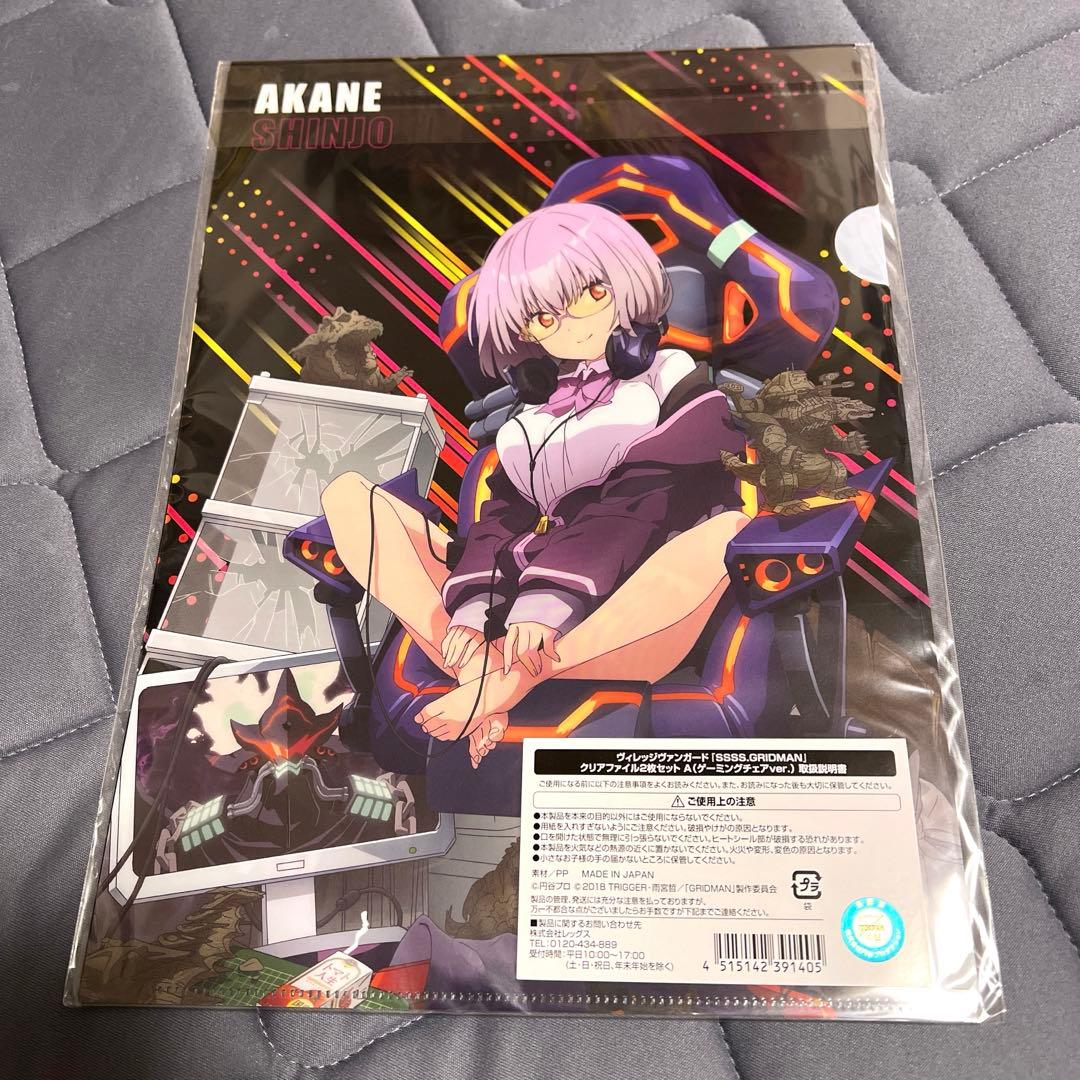 グリッドマン 宝多六花 クリアファイル ヴィレッジヴァンガード 希少