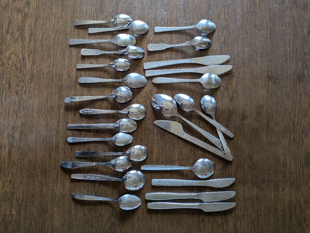 航空会社マーク入りカトラリー２７本セット