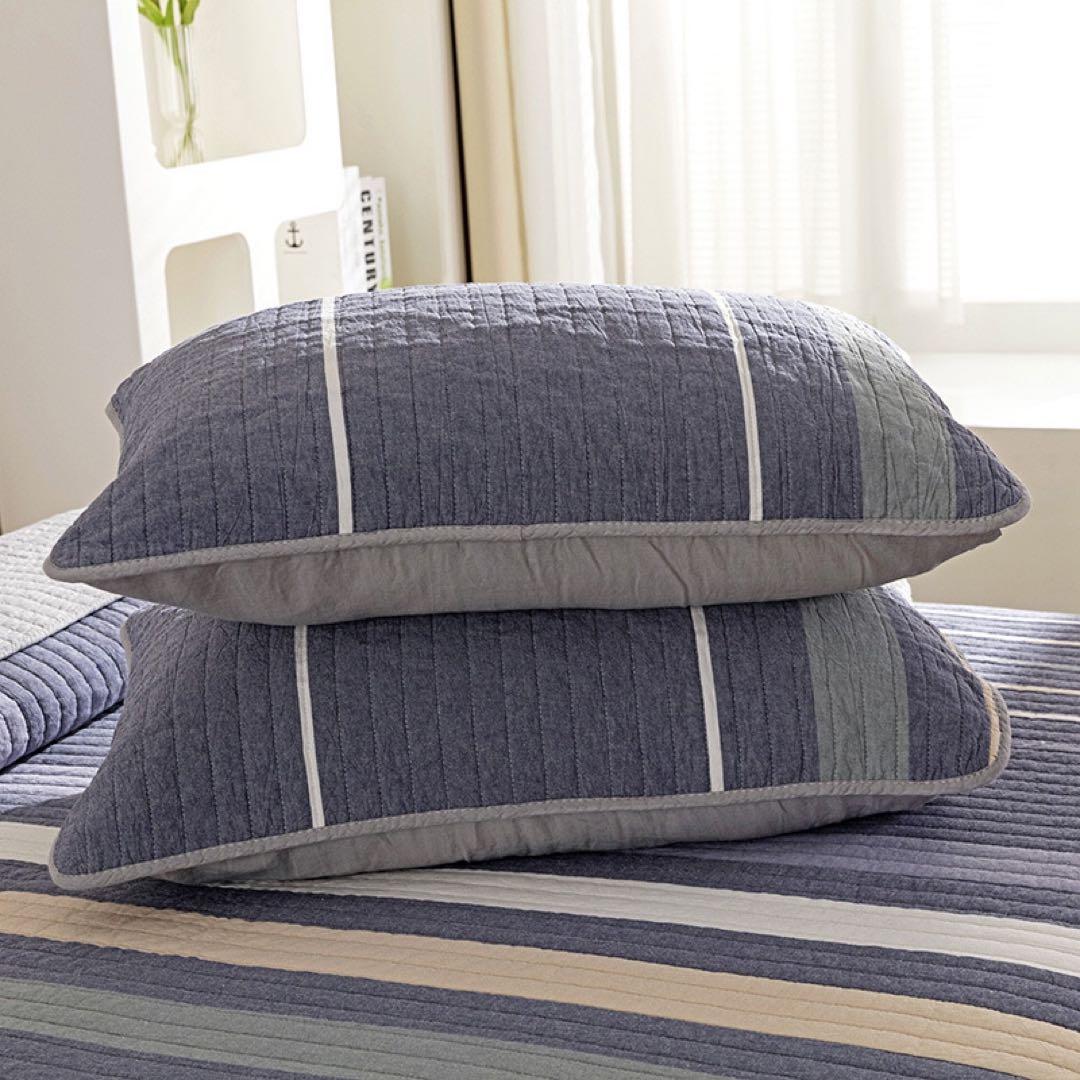 キルトベッドカバー3点セット綿マルチカバー キルティング 166