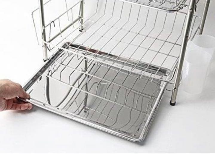 エマーブル 3段式 水切りバスケット H-6144 パール金属