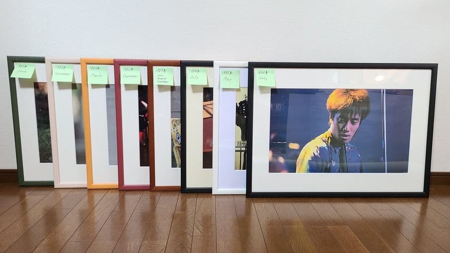 TOSHIBA EMI カレンダー 長渕剛切りぬき額装 額