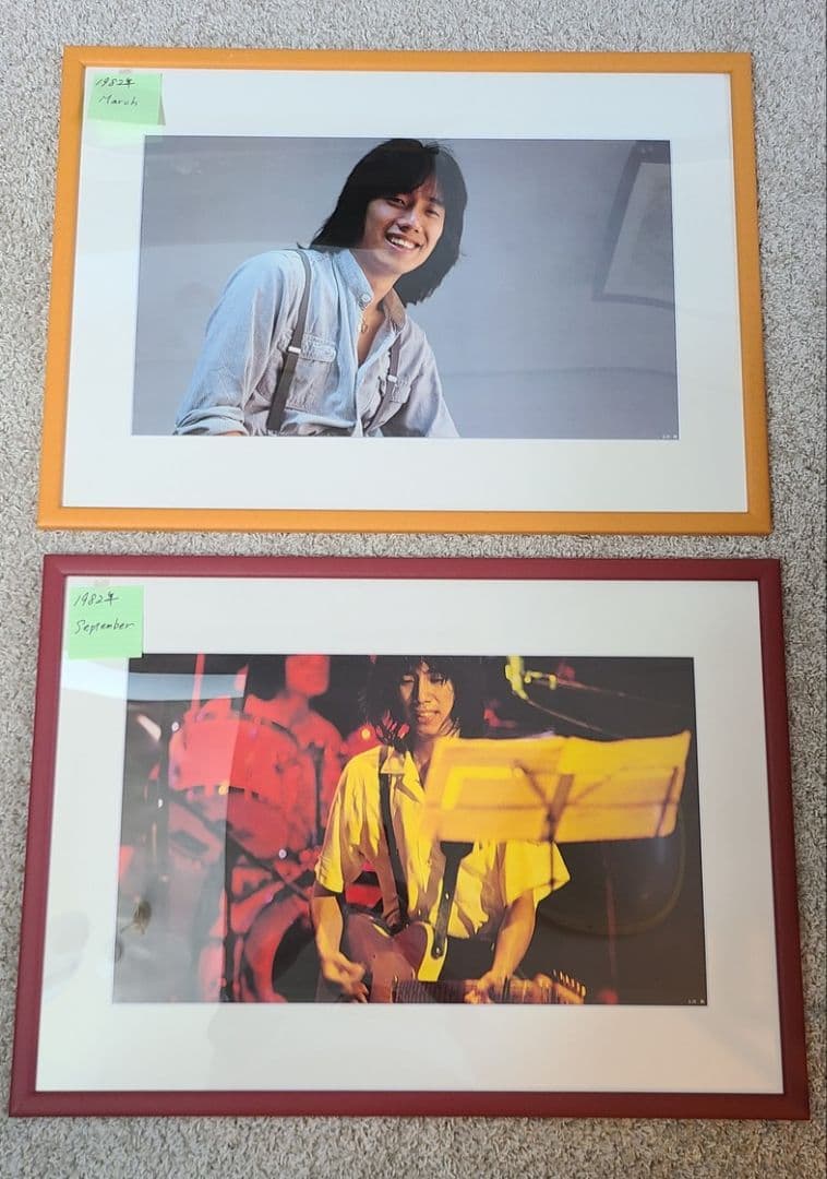 TOSHIBA EMI カレンダー 長渕剛切りぬき額装 額