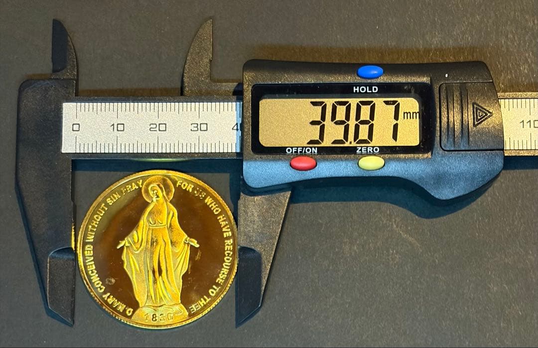 金メダル】奇跡のメダイ マリア像 1830年記念 約40mm - メルカリ