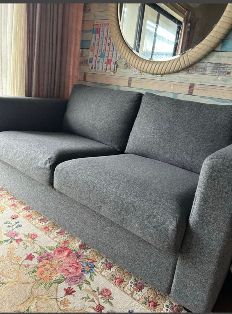 おすすめ　イケア　ヴィムレ　2人　3人掛けソファー　1点　美品　ヘッドレスト2点