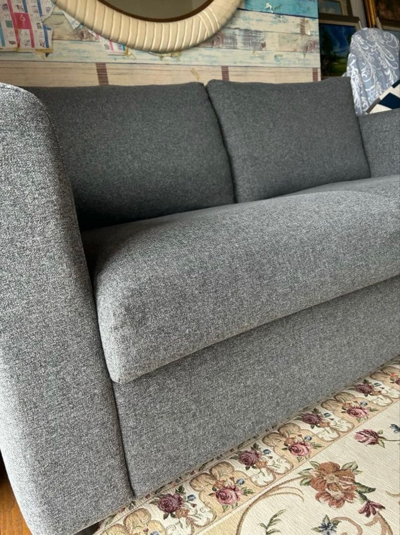 おすすめ　イケア　ヴィムレ　2人　3人掛けソファー　1点　美品　ヘッドレスト2点