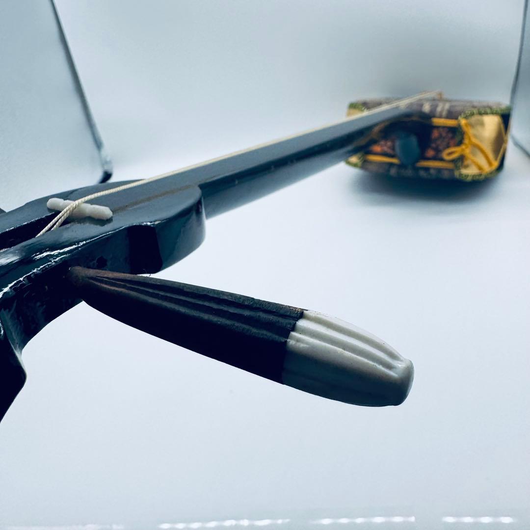 三線 本皮使用 蛇皮張り 沖縄伝統楽器　収納袋・木箱付　現状品　ジャンク