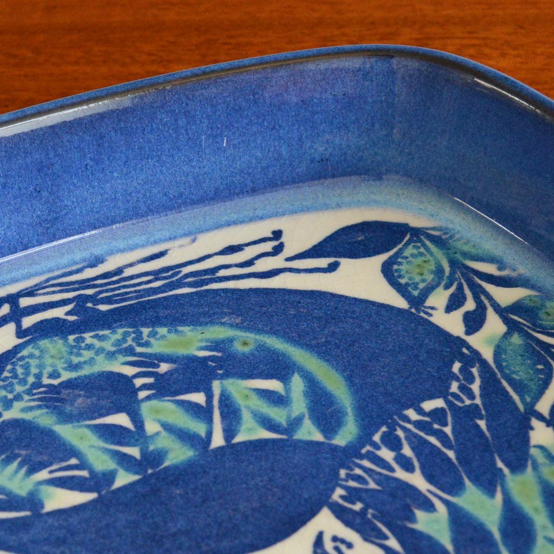 ロイヤルコペンハーゲン テネラ 鳥 スクエアプレート アルミニア