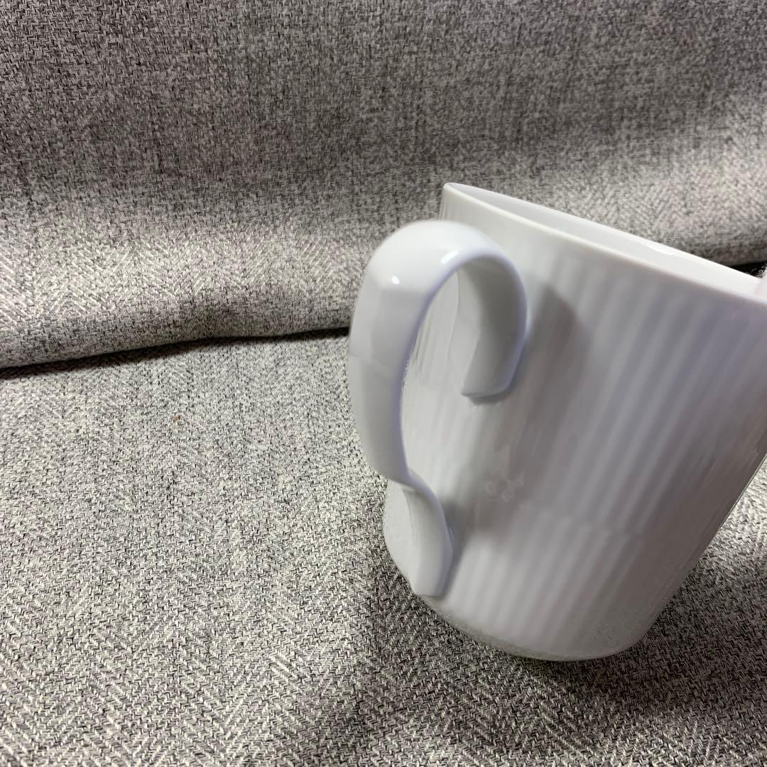 ホワイトフルーテッド　マグカップ　ボウル　ホワイトシグネチャー　プレート　ペア