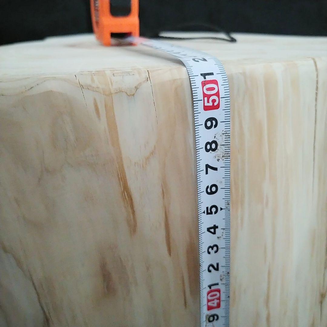 丸太スツール　丸太サイドテーブル　ヒノキ