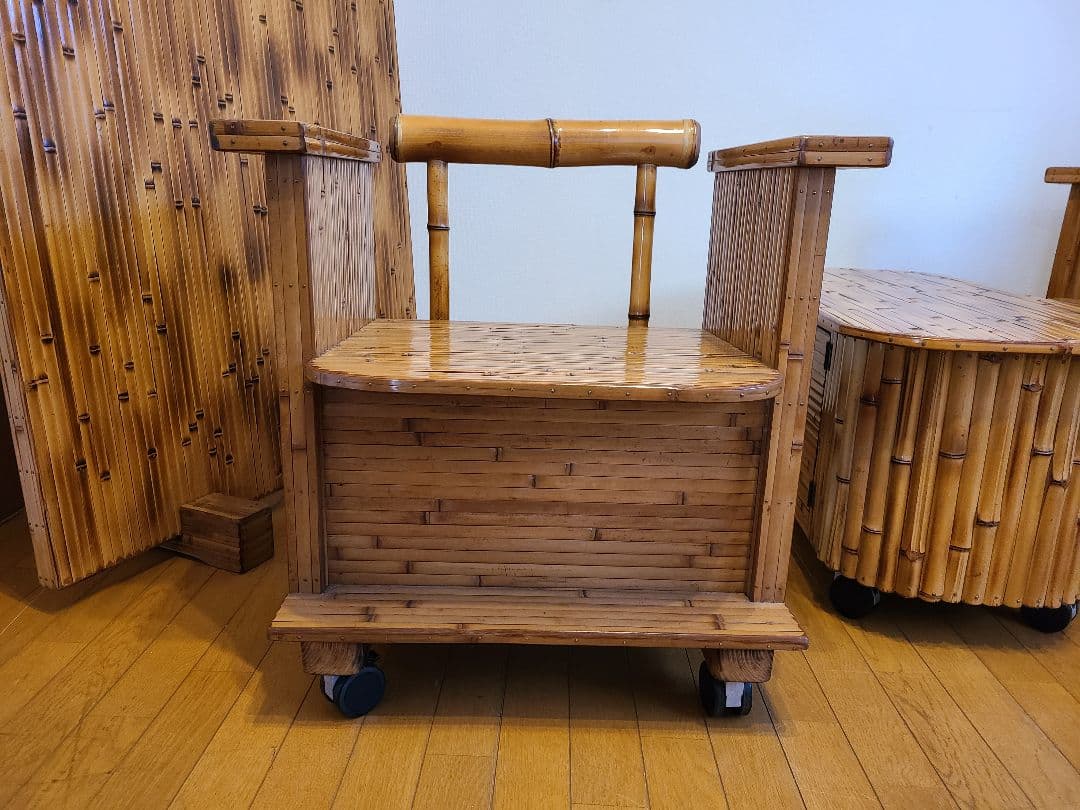 宮崎伝統工芸品梅里竹芸健康椅子①