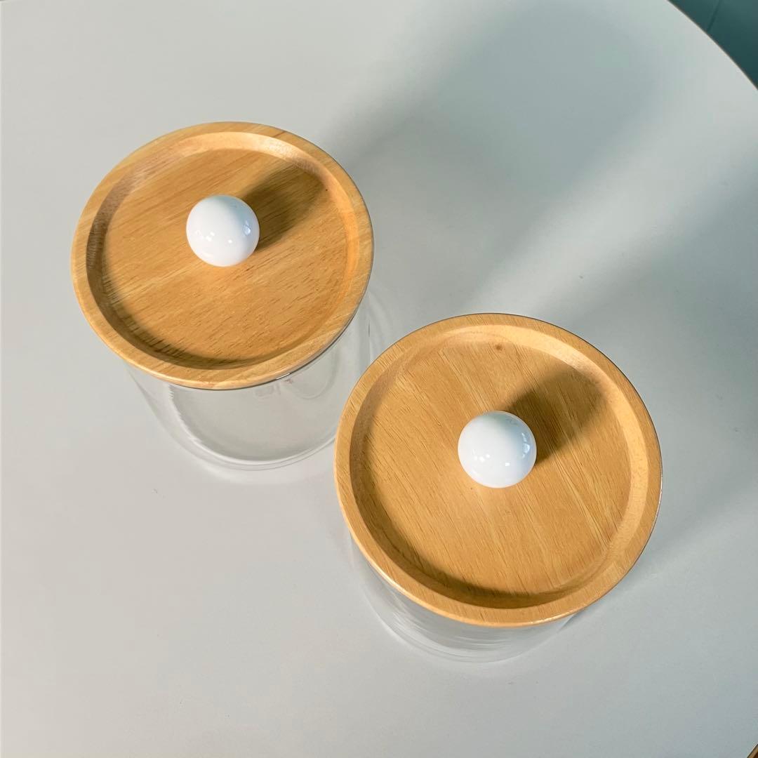 【希少✨】マニーローズ　ガラスキャニスター 2個セット♪