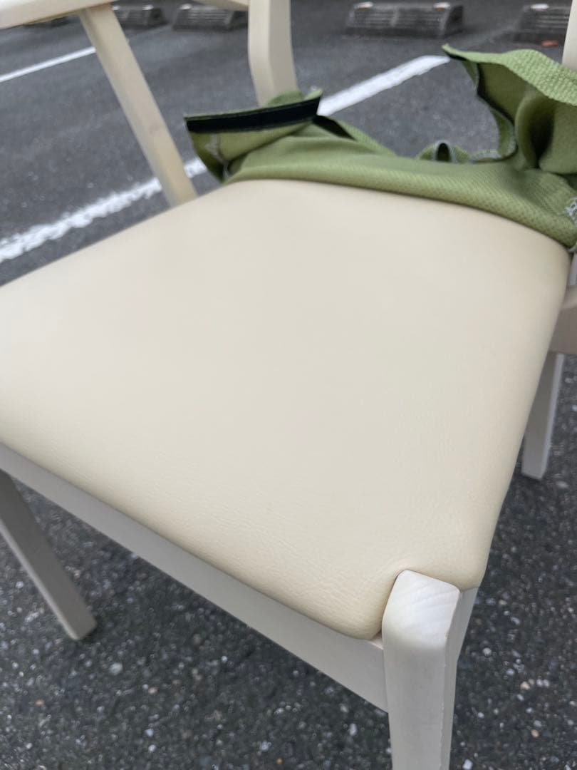 廃盤 美品 ニトリ アルナス ヒジツキ 肘置き付き椅子 カバー有