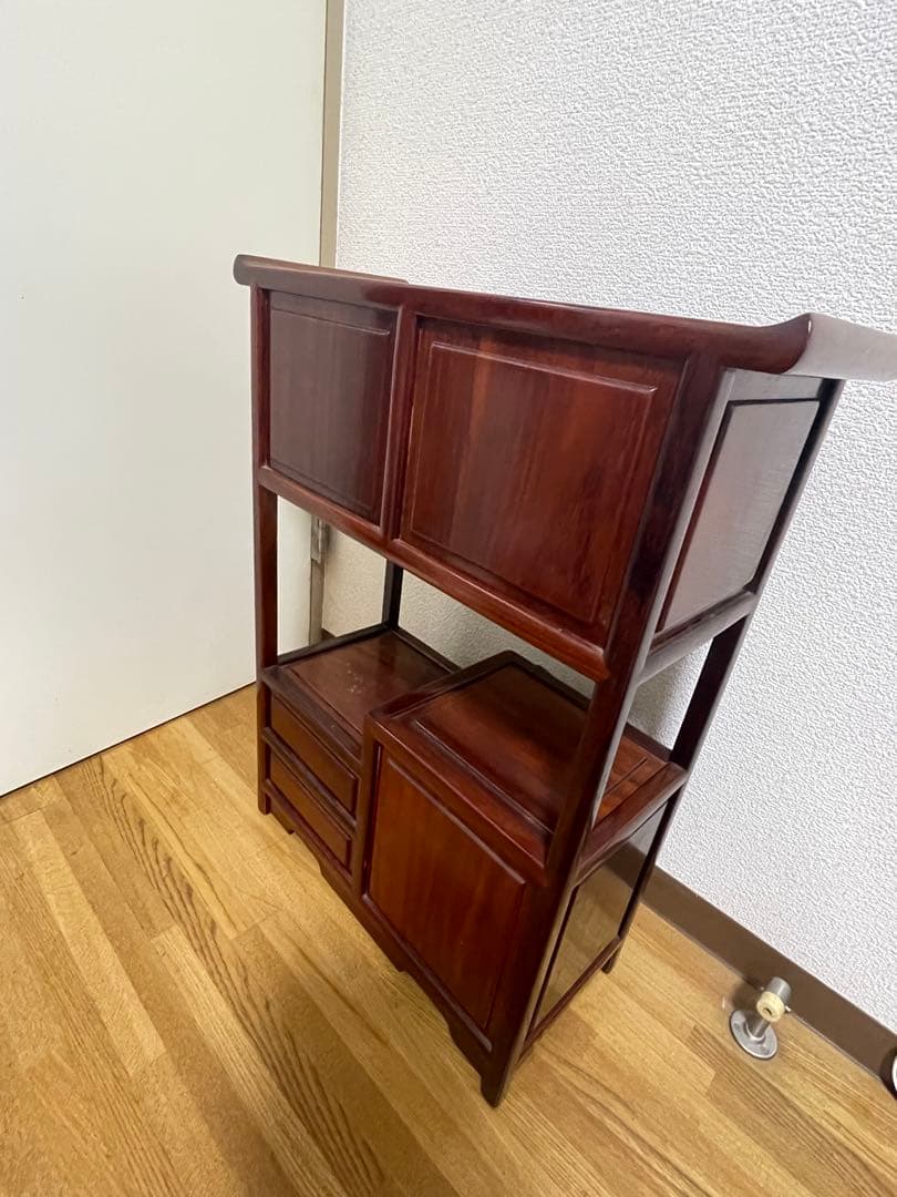 唐木家具　花梨　茶棚　飾り棚