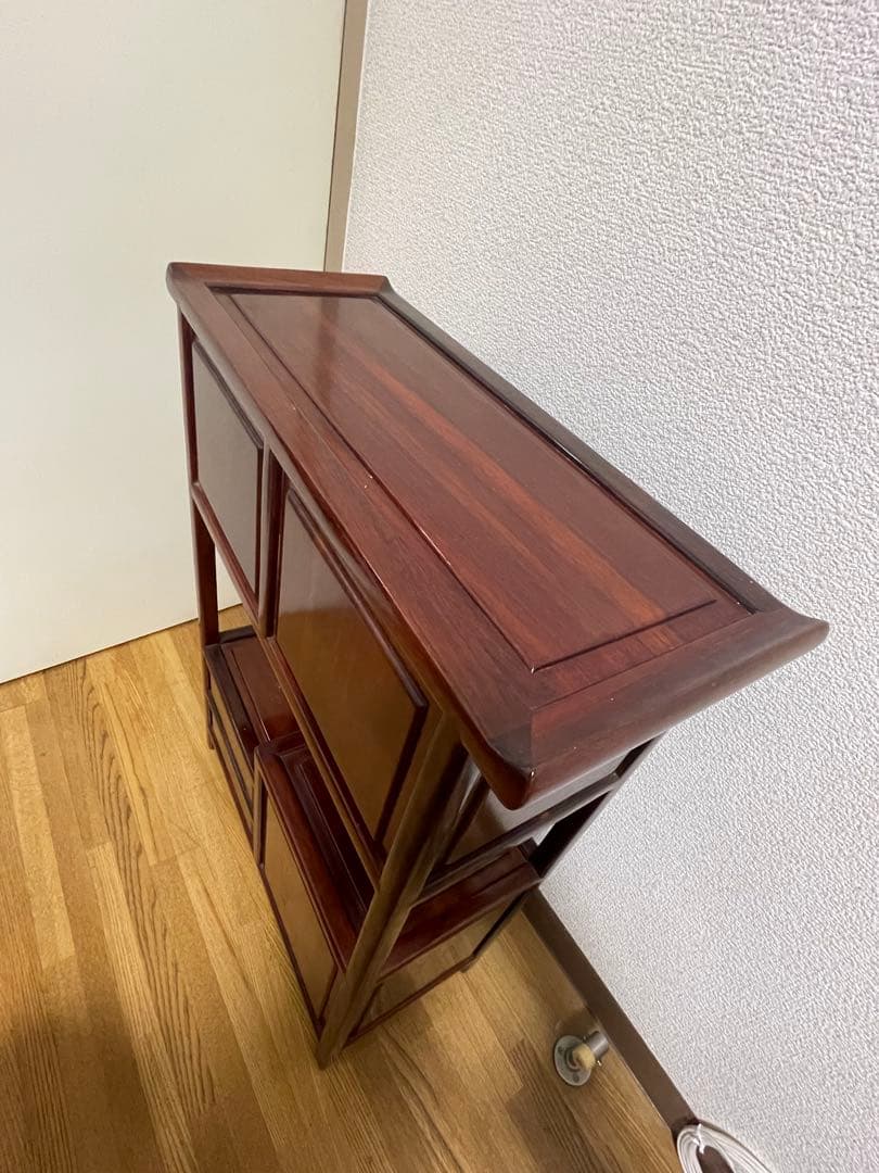 唐木家具　花梨　茶棚　飾り棚