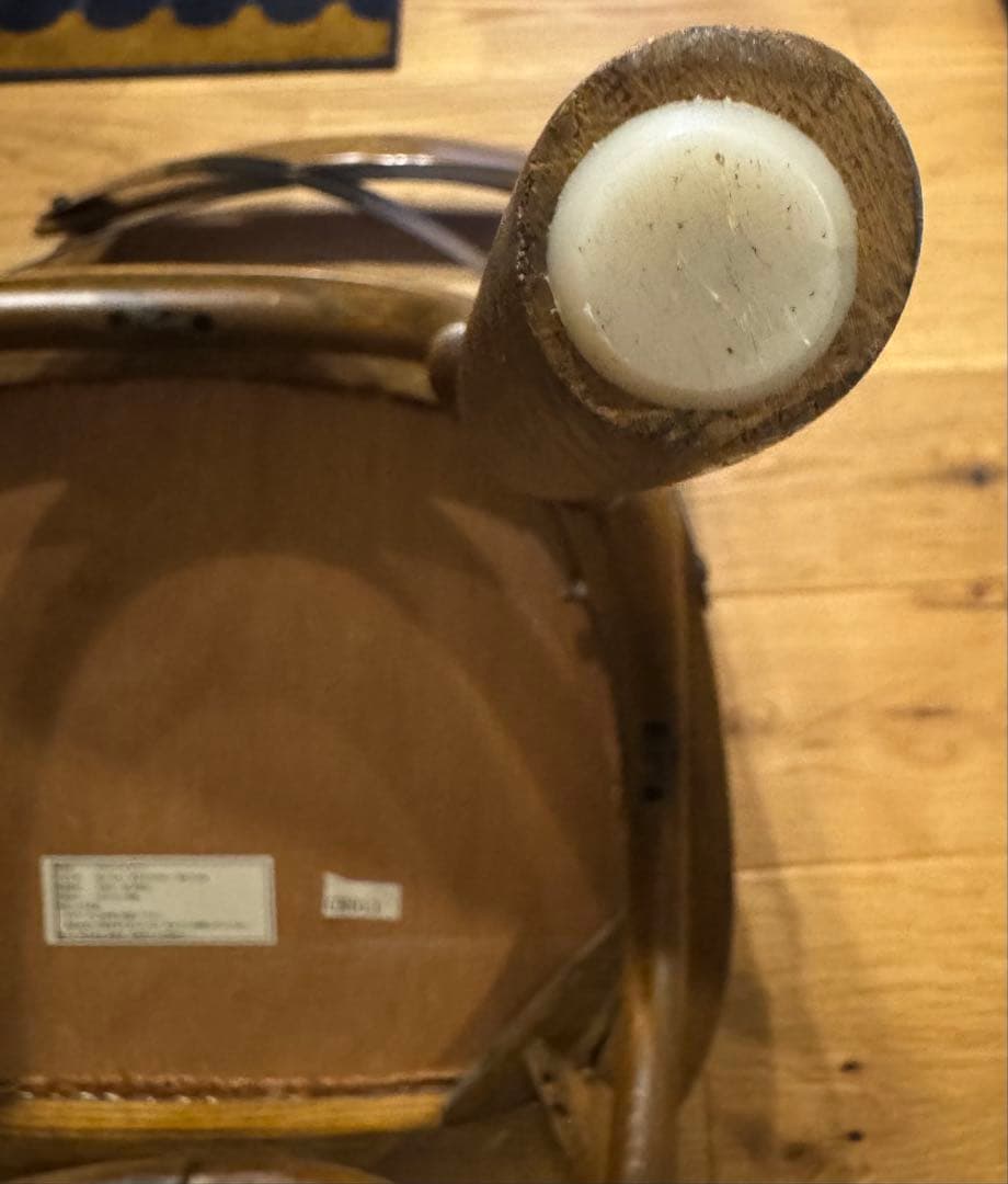 ベントウッド クロスバックチェア 木×籐 関家具 1脚