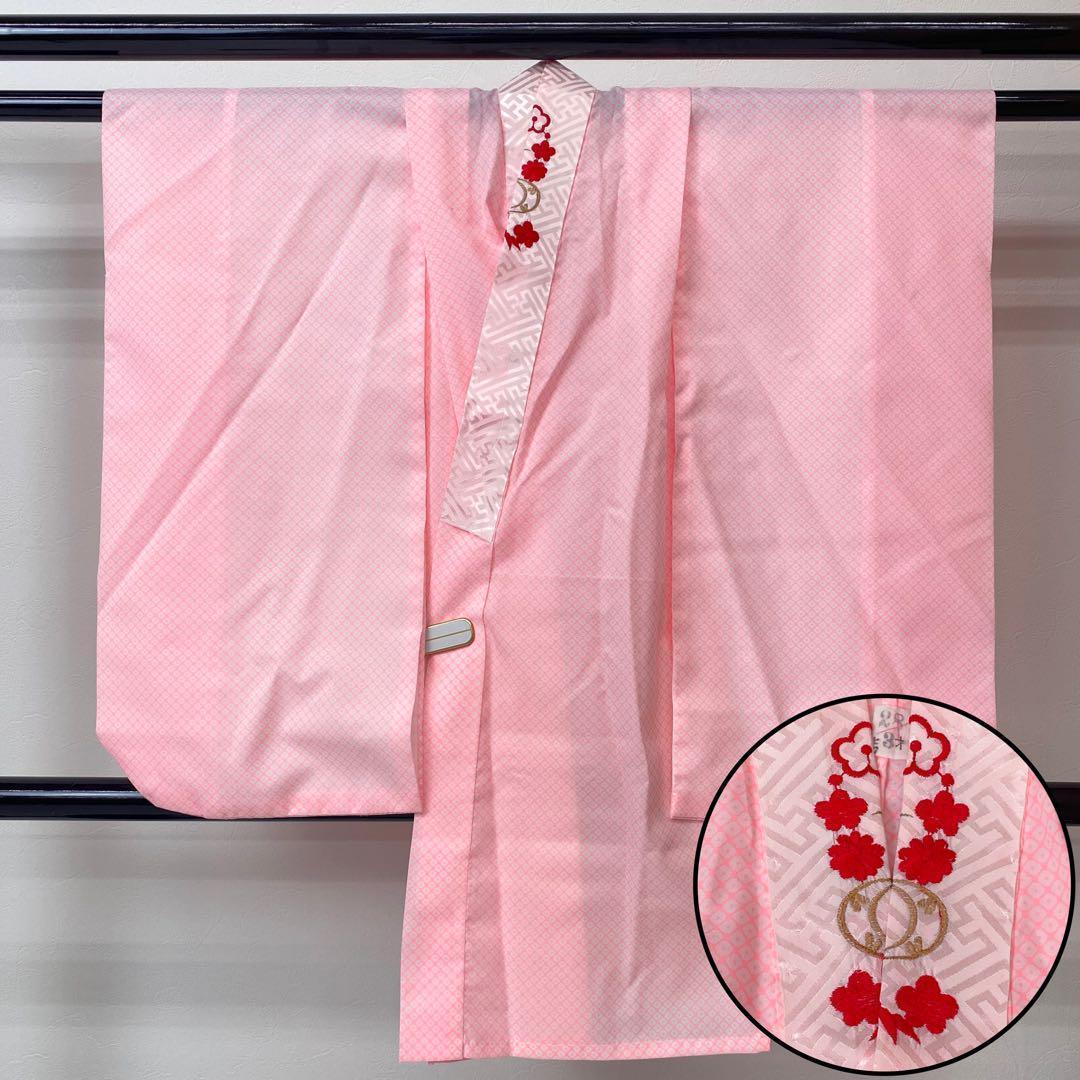 【着物と帯 時流】195ys◆3才女の子着物&被布コート+長襦袢バッグセット美品