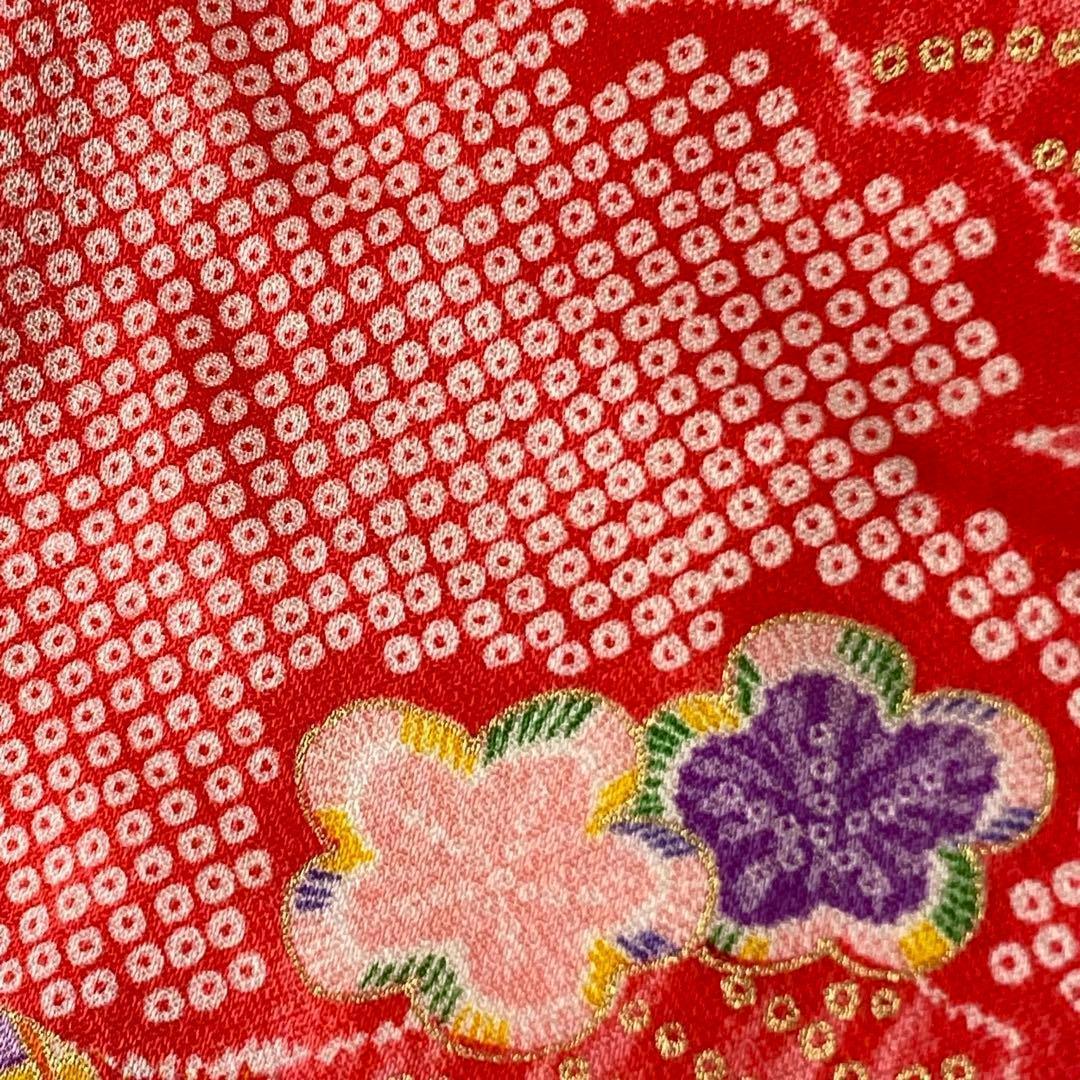 【着物と帯 時流】195ys◆3才女の子着物&被布コート+長襦袢バッグセット美品