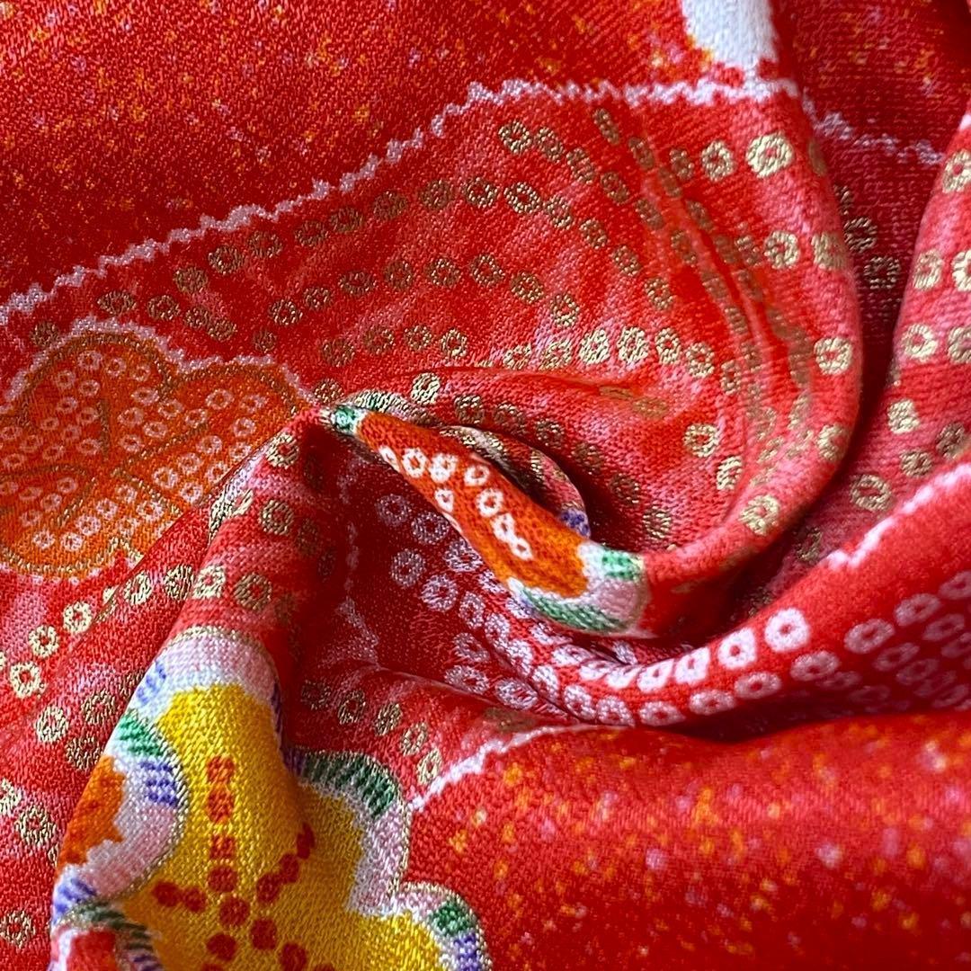 【着物と帯 時流】195ys◆3才女の子着物&被布コート+長襦袢バッグセット美品