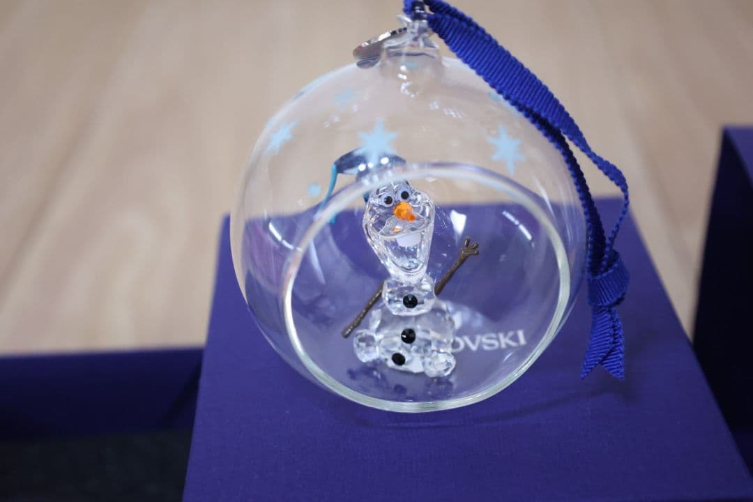スワロフスキー アナと雪の女王 オラフ ボールオーナメント Disney