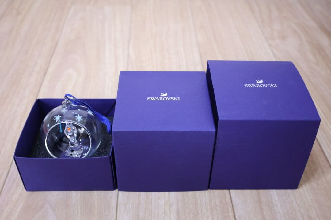 スワロフスキー アナと雪の女王 オラフ ボールオーナメント Disney
