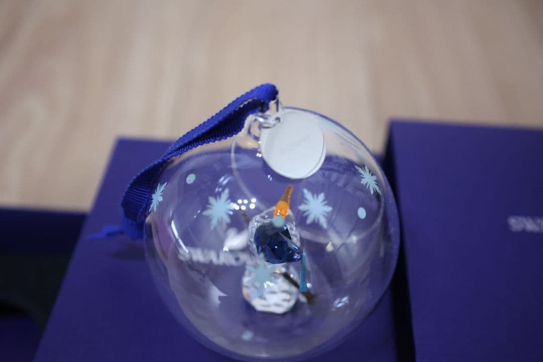 スワロフスキー アナと雪の女王 オラフ ボールオーナメント Disney