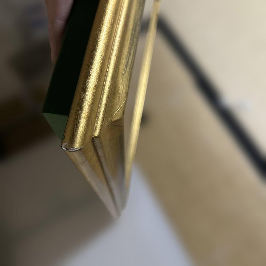 風景画 貼り絵 金色フレーム付き 約50cm x 40cm - メルカリ