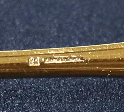 クリストフル 最上級 24金プレート ポンパドール モカスプーン 3本 ゴールド