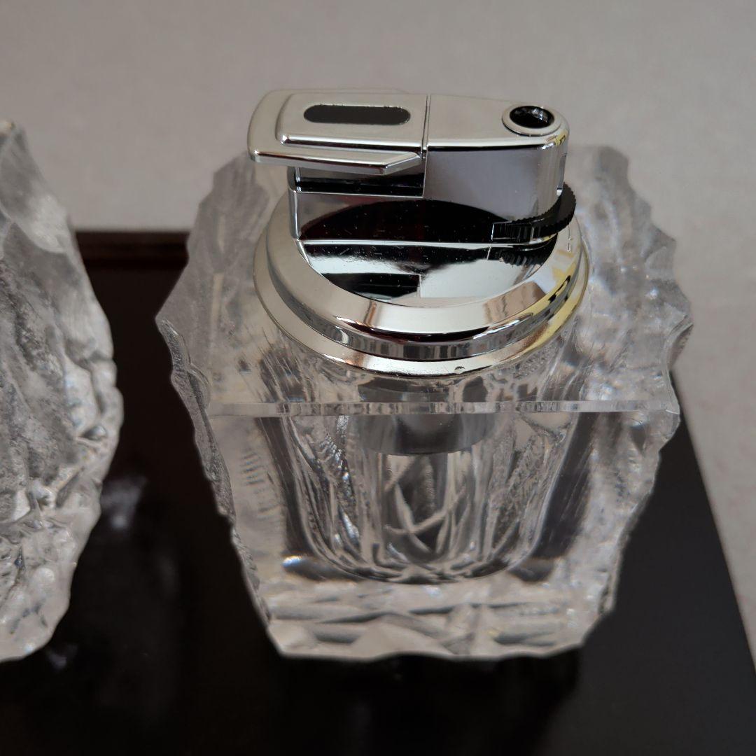 クリスタルガラス 高級灰皿セット