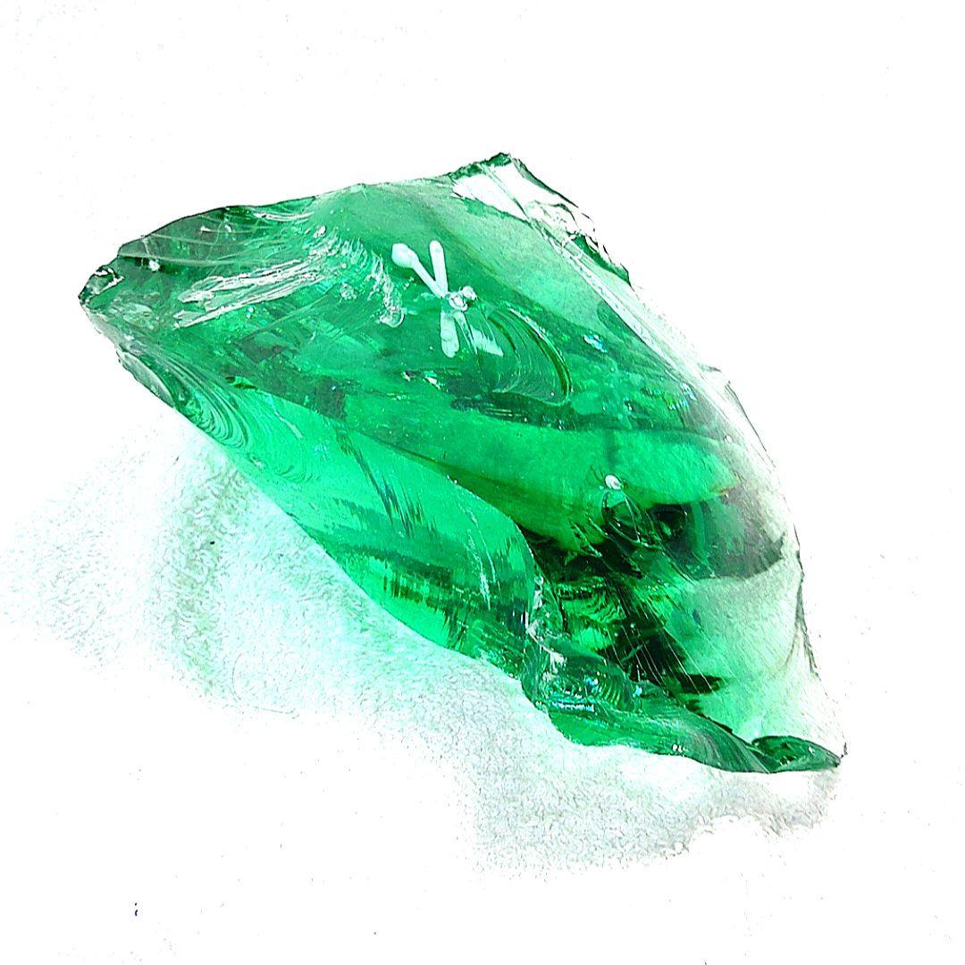 ☆オブシディアン天然石原石☆クロムグリーン☆天然ガラス約1.2kg