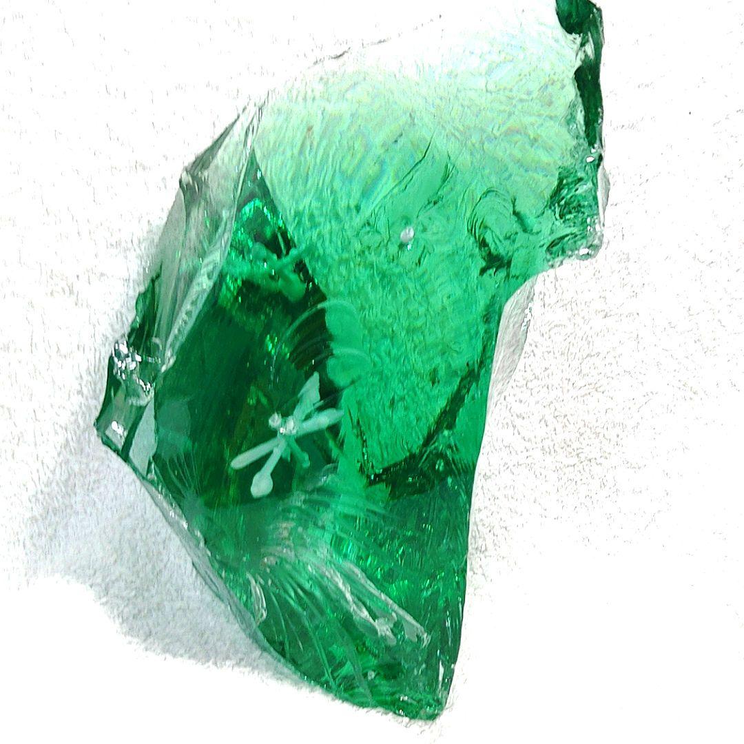 ☆オブシディアン天然石原石☆クロムグリーン☆天然ガラス約1.2kg