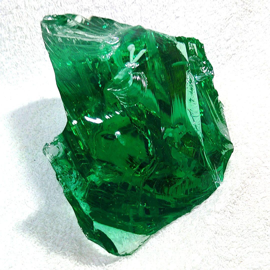 ☆オブシディアン天然石原石☆クロムグリーン☆天然ガラス約1.2kg