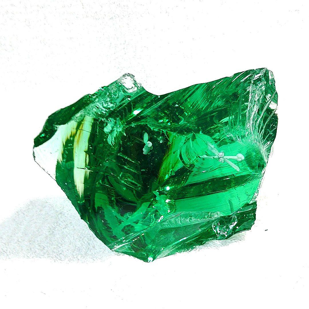 ☆オブシディアン天然石原石☆クロムグリーン☆天然ガラス約1.2kg