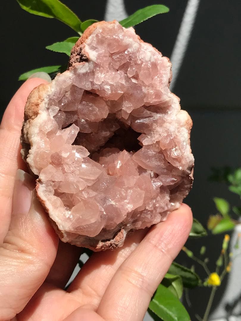 ☘️希少❤️奇跡　ピンクアメジスト ドーム パワーストーン 天然石 置き物