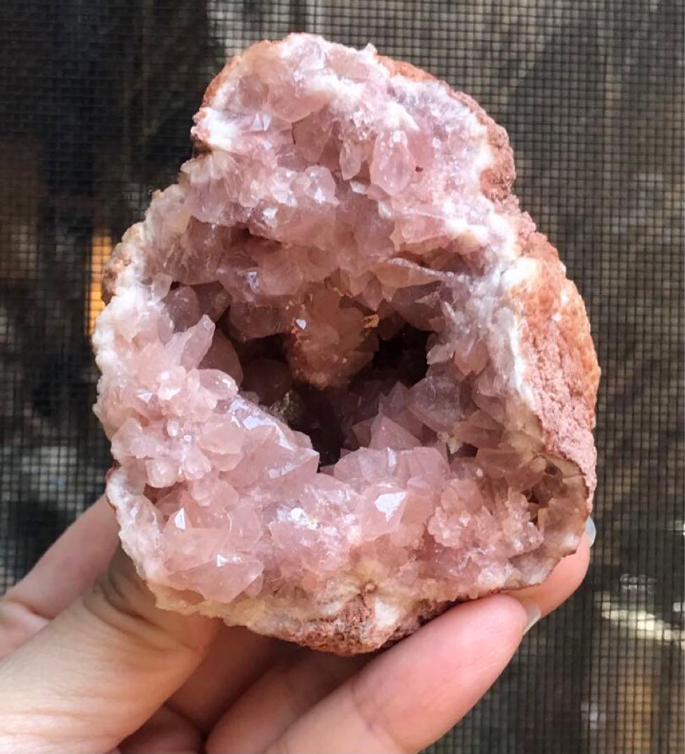 ☘️希少❤️奇跡　ピンクアメジスト ドーム パワーストーン 天然石 置き物