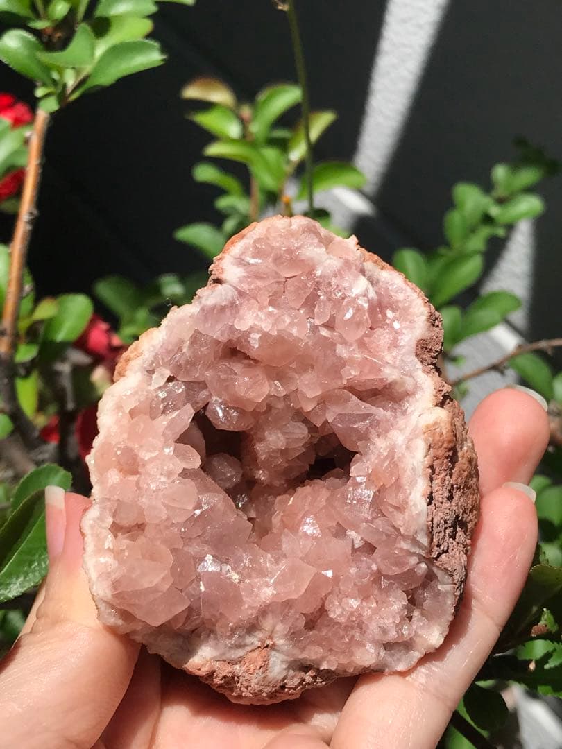 ☘️希少❤️奇跡　ピンクアメジスト ドーム パワーストーン 天然石 置き物