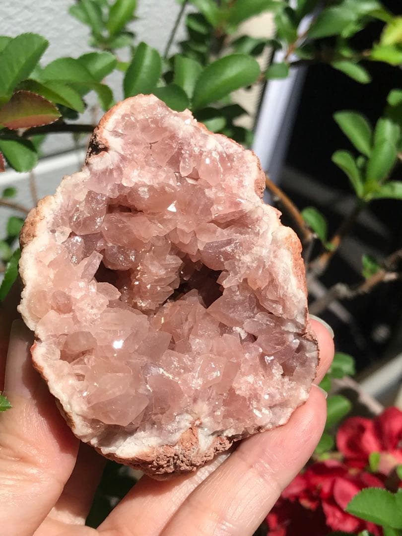 ☘️希少❤️奇跡　ピンクアメジスト ドーム パワーストーン 天然石 置き物